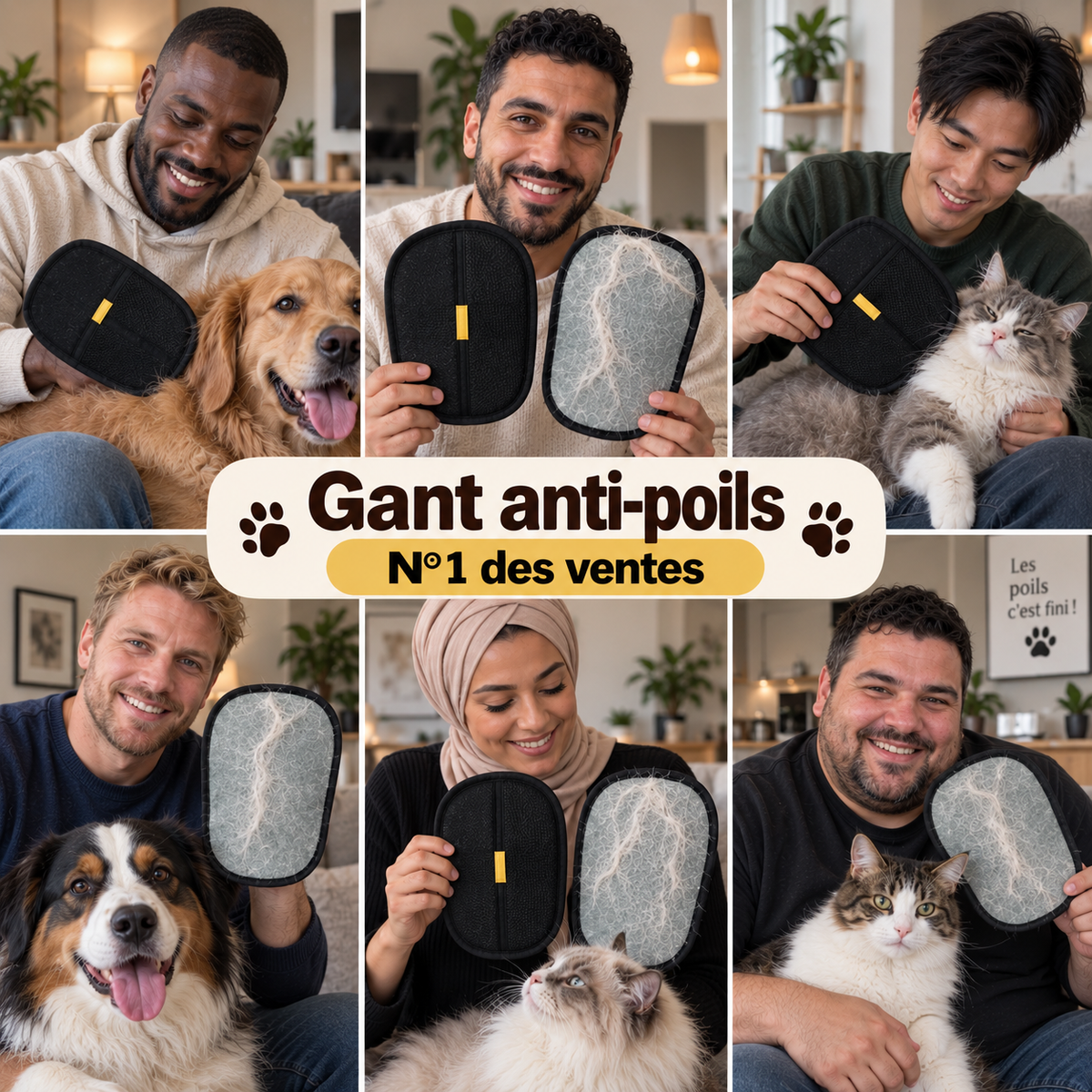 Gants anti-poils